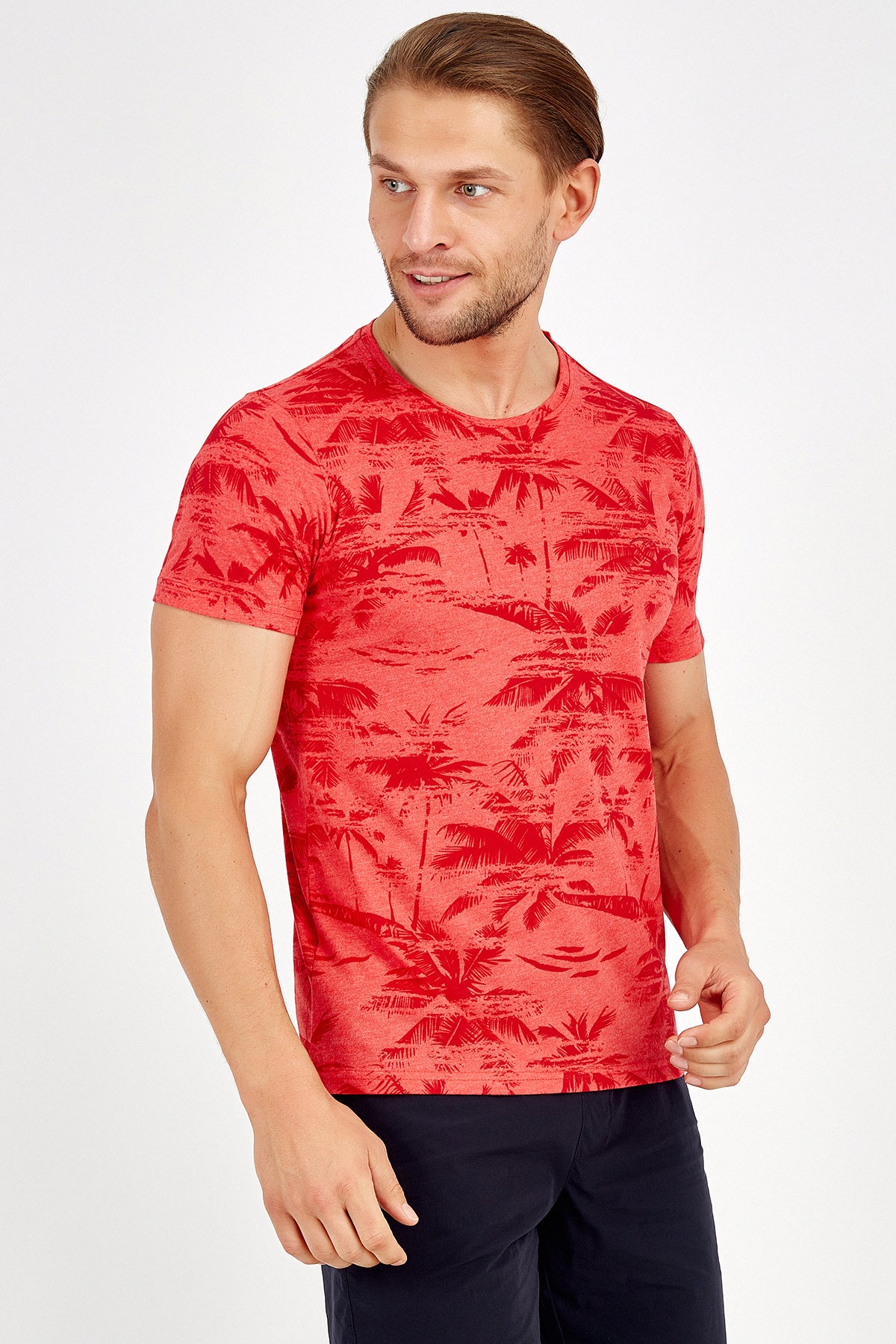 Muška majica kratkih rukava Tropic crvena